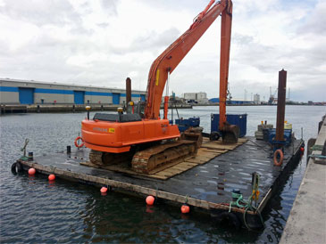 18 m x 12 m Road Transportable Work Barge for Charter