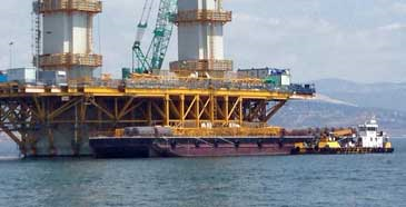 61.5 m Deck Barge with Crane Tracks 