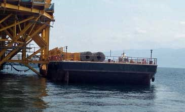 61.5 m Deck Barge with Crane Tracks 