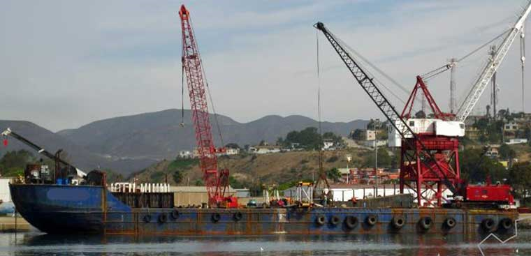 77.42 x 18.24 m Work and Cargo Barge w/Refrigerated Hold