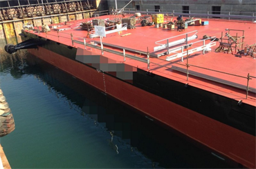 49.6 m x 19.5 m x 4.3 m Flat Top Barge, 1,800-tonne Dead Weight